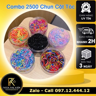 Combo 2500 Dây Chun Buộc Tóc - Dây Thun Cột Tóc
