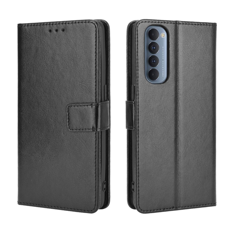 Ốp lưng OPPO Reno4 Pro vỏ bọc Giả da Ví lật OPPO Reno 4 Pro Reno4 Case Cover Flip PU Leather Stand