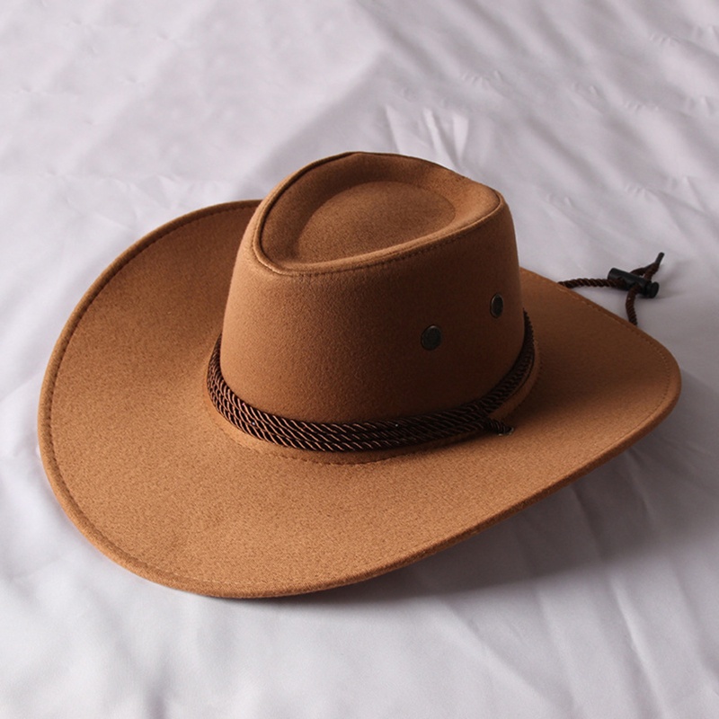 Mũ Cao Bồi Jazz Vành Rộng Phong Cách Cao Bồi Thời Trang 1