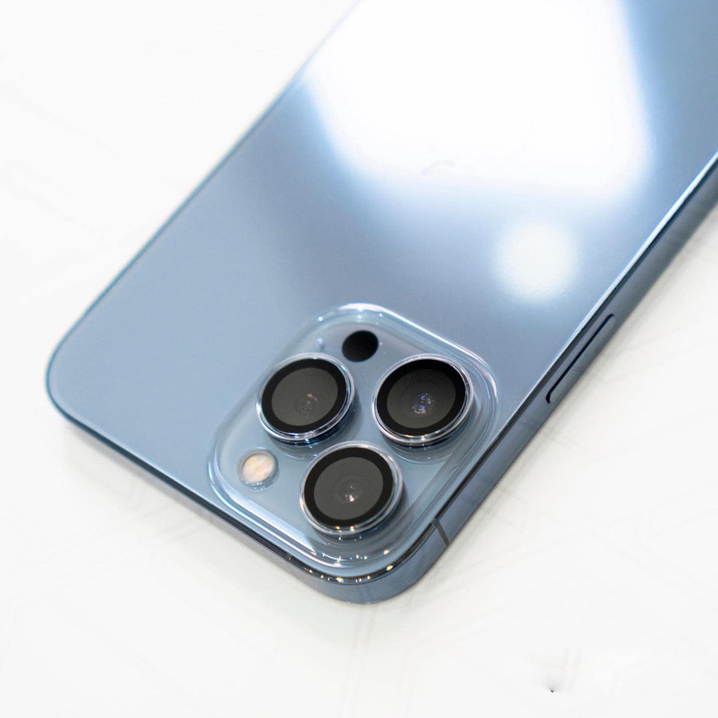 Bộ Lens Bảo Vệ Camera Trong Suốt Kuzoom Crystal Có Khung Hỗ Trợ Dán dành cho Iphone 14 | 14 Pro | 14 Max | 14 Promax