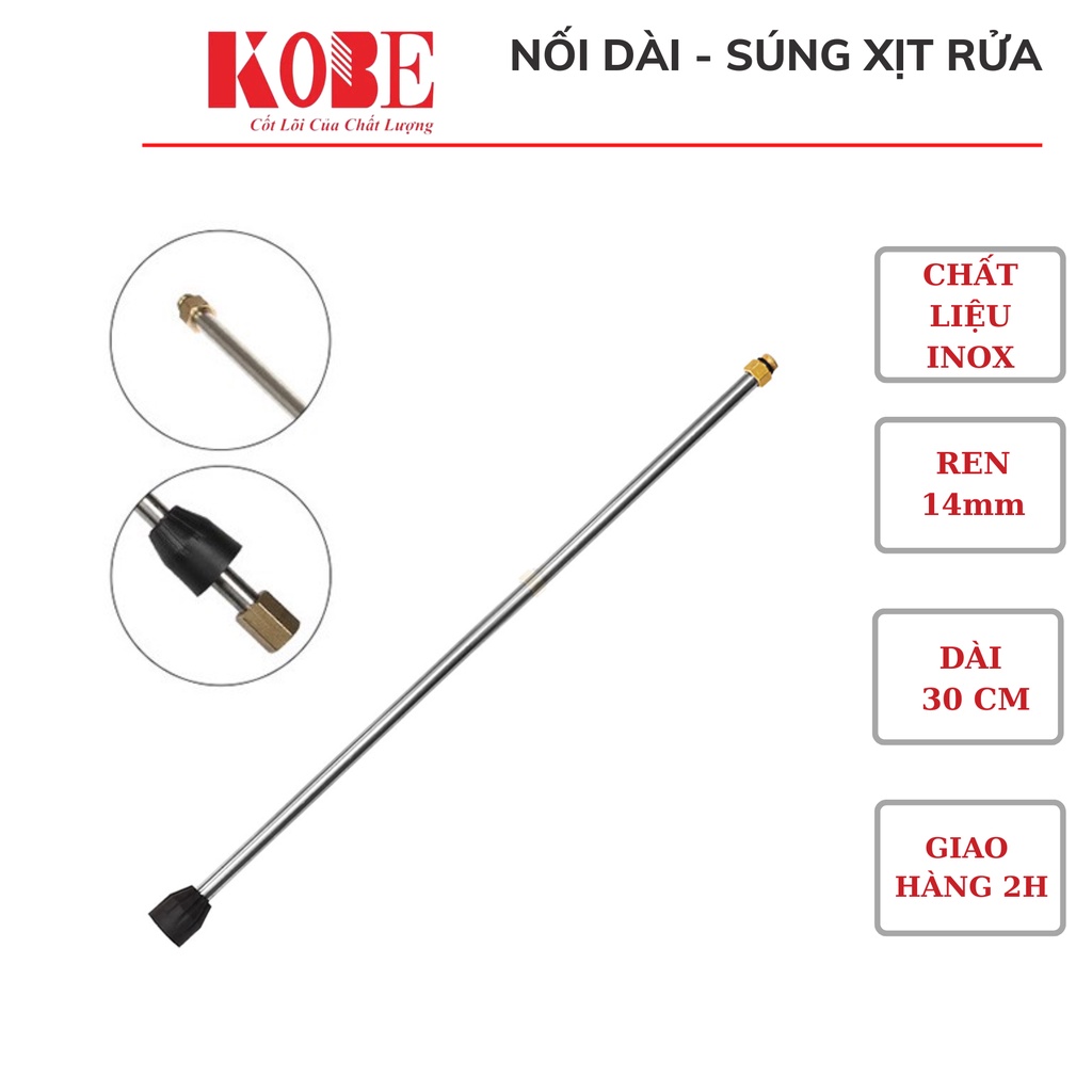 Thanh nối dài súng xịt rửa áp lực nước KOBE dùng cho các loại máy rửa xe mini gia đình