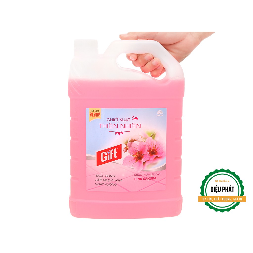 ⚡️ Nước Lau Sàn Gift Hương Hoa Anh Đào Can 3.8kg