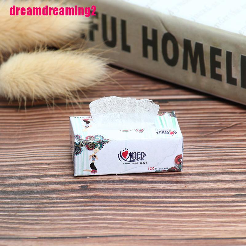 Hộp Khăn Giấy mini Độc Đáo Trang Trí Nhà Búp Bê Tỉ Lệ 1: