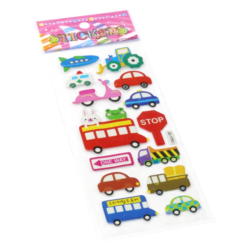 Bộ 10 Tờ Sticker Dán Trang Trí Nhật Ký Hình Hoạt Hình