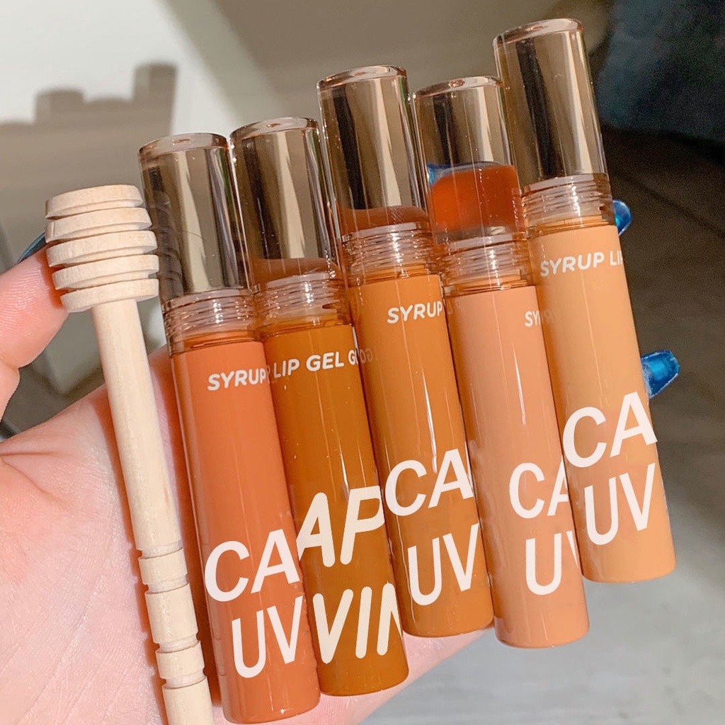 Son kem bóng CAPPUVINI căng bóng mềm mịn môi Syrup Lip Gel CAPU13