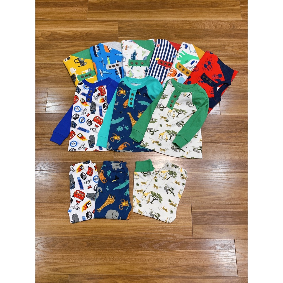 ✔️XẢ SIZE 10-14kg✔️ Bộ thu đông dài tay cotton bozip phối túi bé trai hàng GYM KIDs