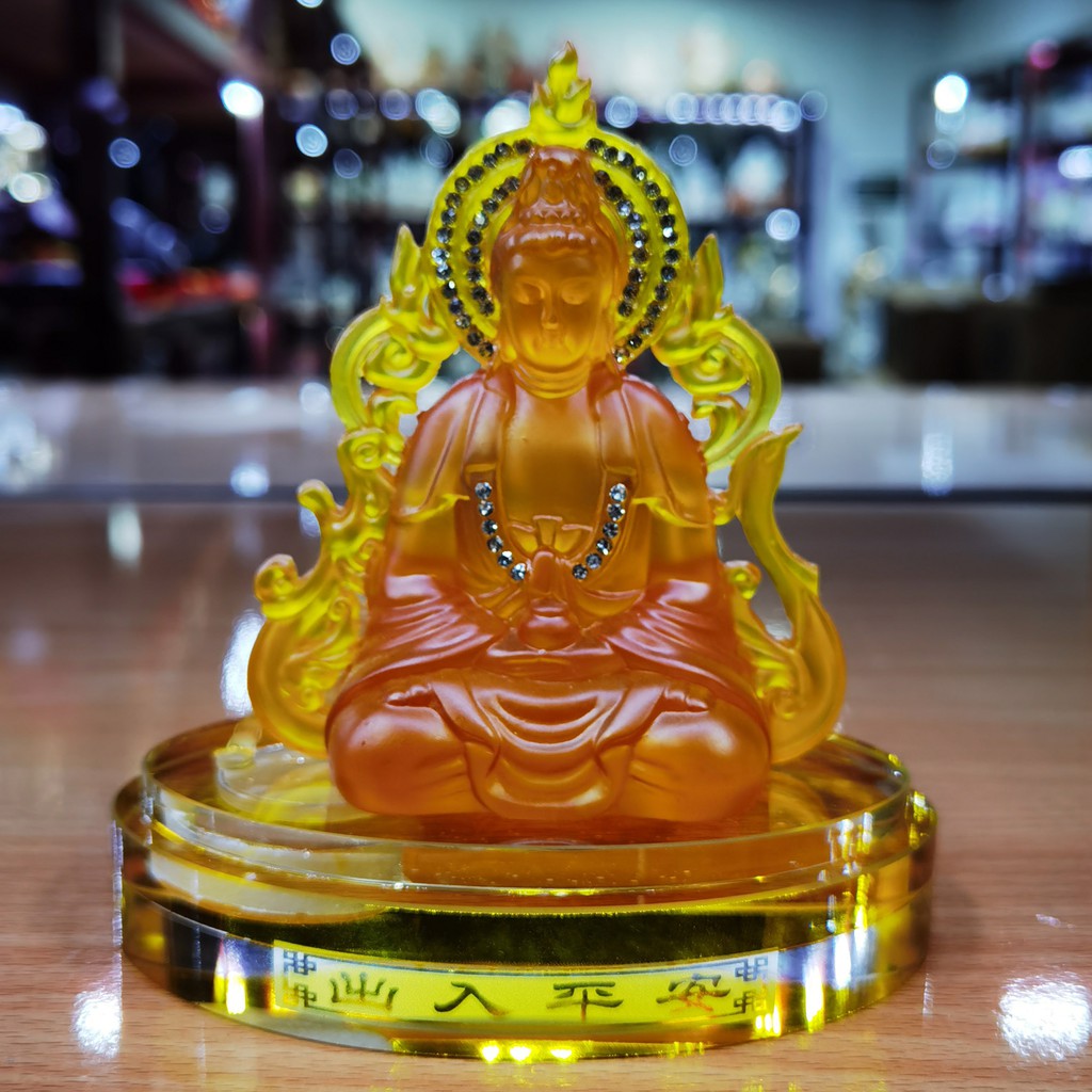 Quan Âm 2 Mặt để xe bằng lưu ly