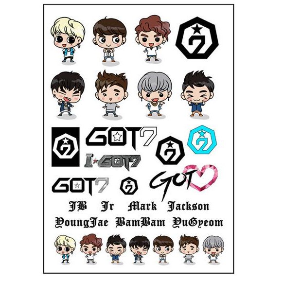 Xăm / Tatoo EXO, BTS , GOT7, SUJU, SHINEE, BIGBANG SNSD TFBOYS