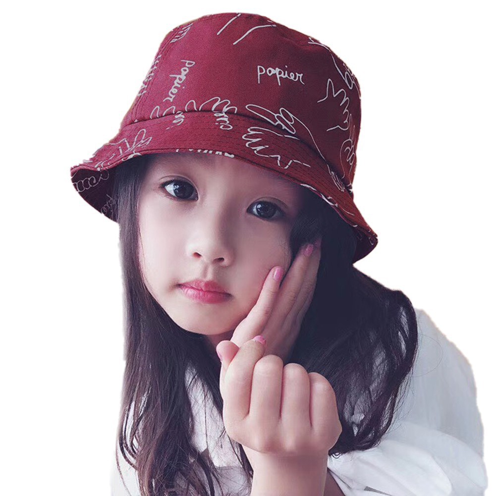 Mũ vành tròn in hình ngộ nghĩnh đáng yêu cho bé