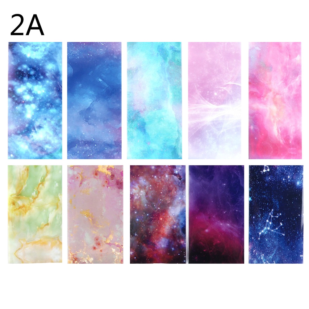 Set 10 Miếng Dán Trang Trí Móng Tay Nghệ Thuật