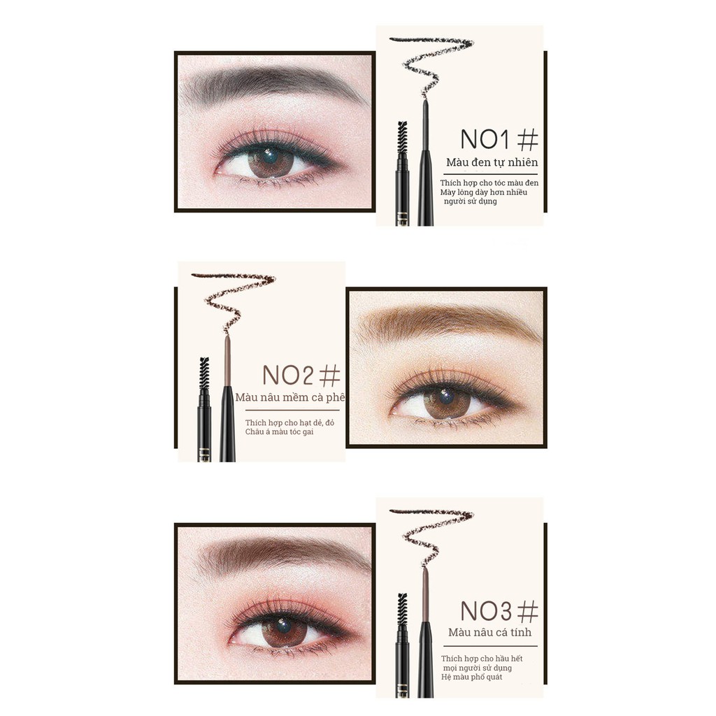 Chì Kẻ Chân Mày Scimeli Màu Sắc Quyến Rũ Siêu Mịn Không Thấm Nước Và Mồ Hôi Hai Đầu Làm Đẹp | BigBuy360 - bigbuy360.vn