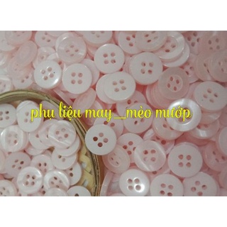 Cúc áo sơ mi. Nhiều màu. Gói 30 cúc. Size 9 li_1,1cm