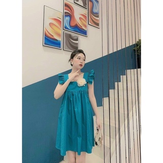 Đầm babydoll form rộng tay cánh tiên kèm tag bông hoa tiểu thư gợi cảm giá rẻ