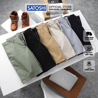 | Satoshi | Quần short kaki nam SAQS46 chất liệu co dãn mặc thoải mái