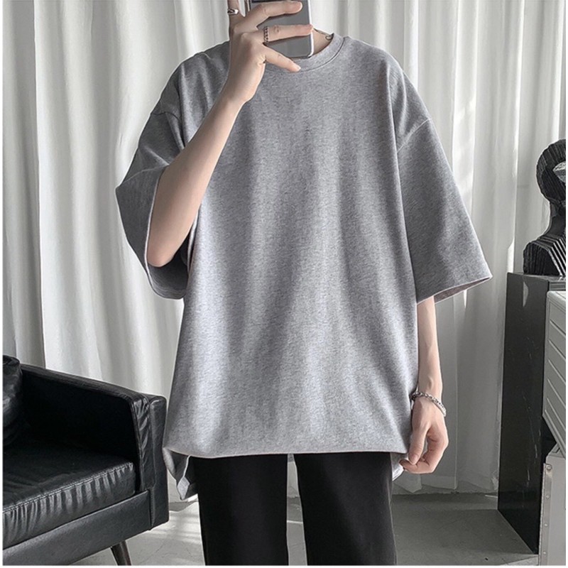 Áo thun Unisex 20We Basic Tee phông trơn nam nữ RP_01 tay lỡ oversize form rộng 4 màu