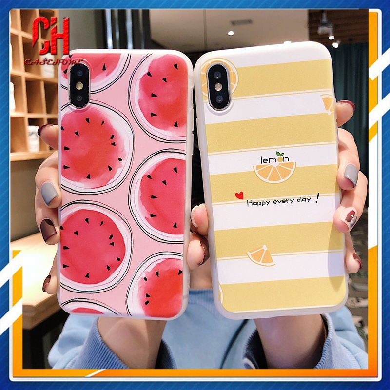Ốp điện thoại mềm hình trái cây cho Realme C3 5i 6 C2 6i 7 5 C11 C12 5S C1 7i C15 C17 6S U1 C3i Narzo 20 PRO 10 10A 20A