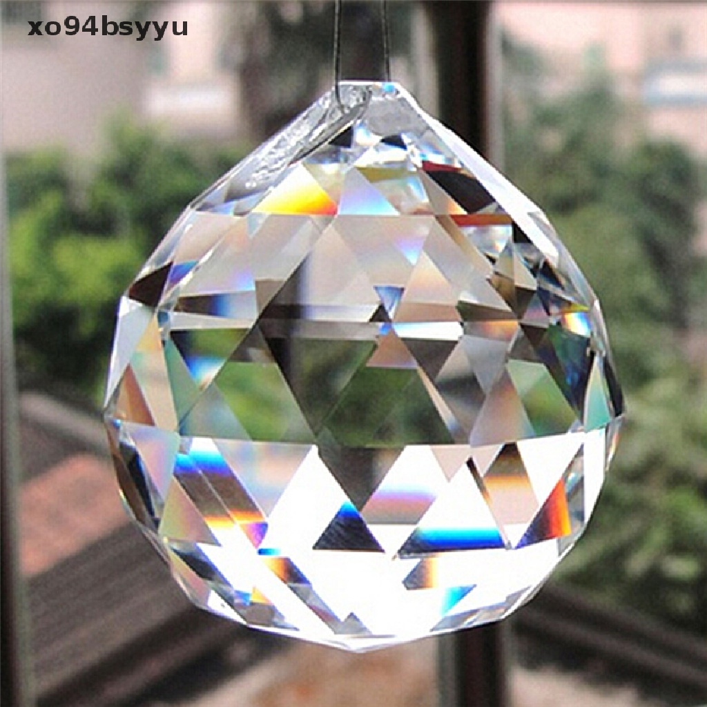 Quả Cầu Pha Lê Trong Suốt 20mm Xo94Bsyu Dùng Trang Trí Rèm Cửa / Tiệc Cưới