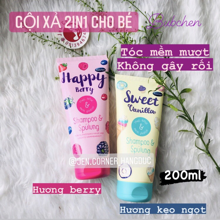 Dầu gội xả Bubchen 2in1 cho bé