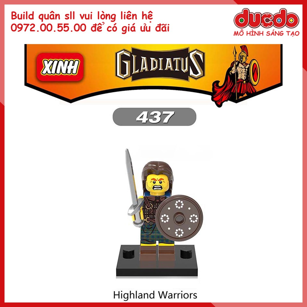 Minifigures lính Roma trung cổ - Nhận build quân số lượng lớn - Đồ chơi Lắp ghép Xếp hình Mini XINH 0137 Mô hình