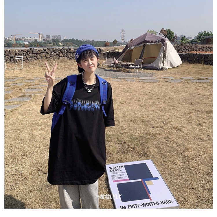 Áo Thun In Chữ PUT Hàn Quốc Áo Thun Tay Lỡ Form Rộng Unisex 38-65kg Nam Nữ Phong Cách Ullzang