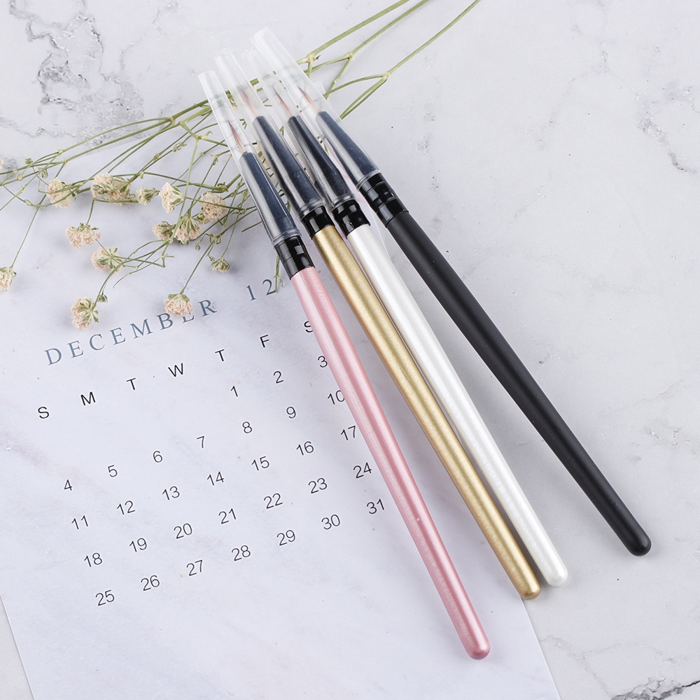 Cọ kẻ mắt trang điểm chuyên nghiệp cán gỗ