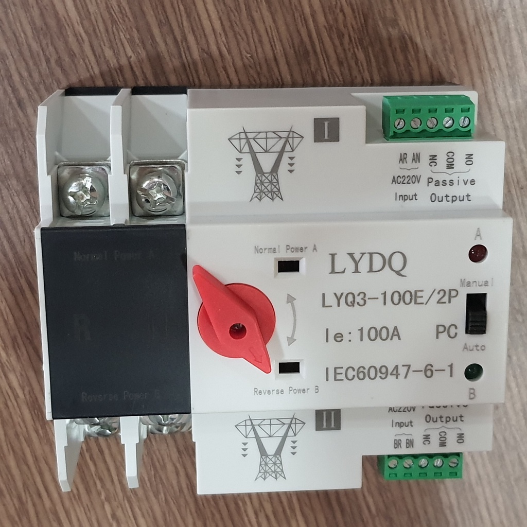 ATS bộ chuyển mạch tự động 100A 2P, chuyển nguồn tự động