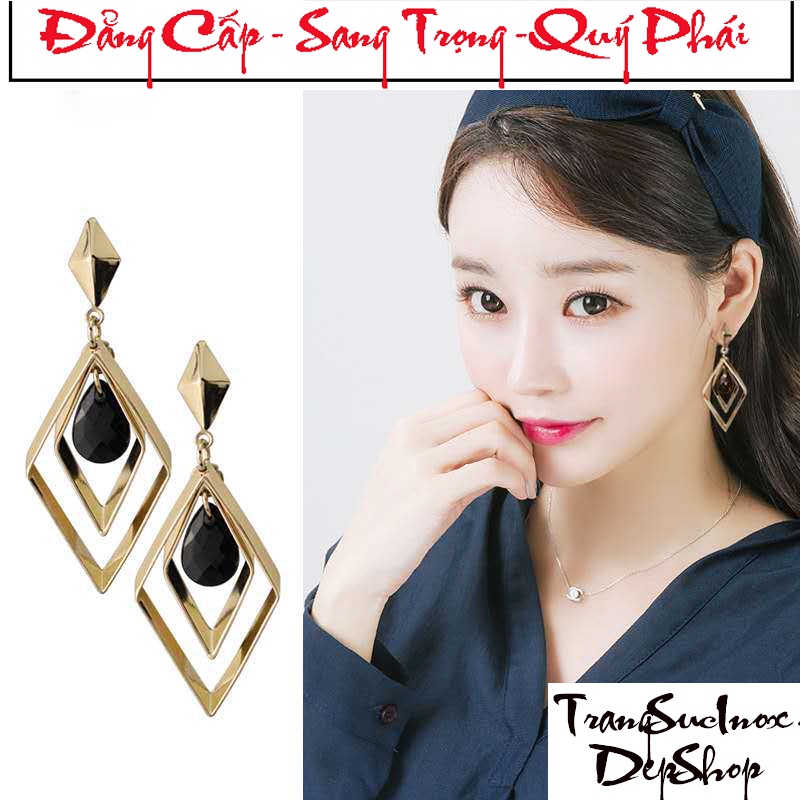 Bông tai ba chiều hình học 2022, Hoa tai hợp thời trang mới dành cho nữ thiết kế thích hợp cho mùa hè