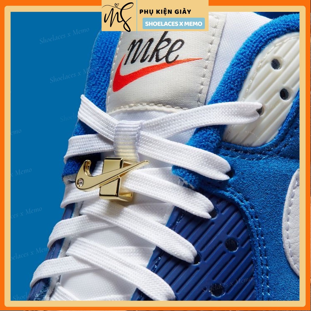 Phụ kiện giày lacetags logo swoosh Nike Dunk High First Use