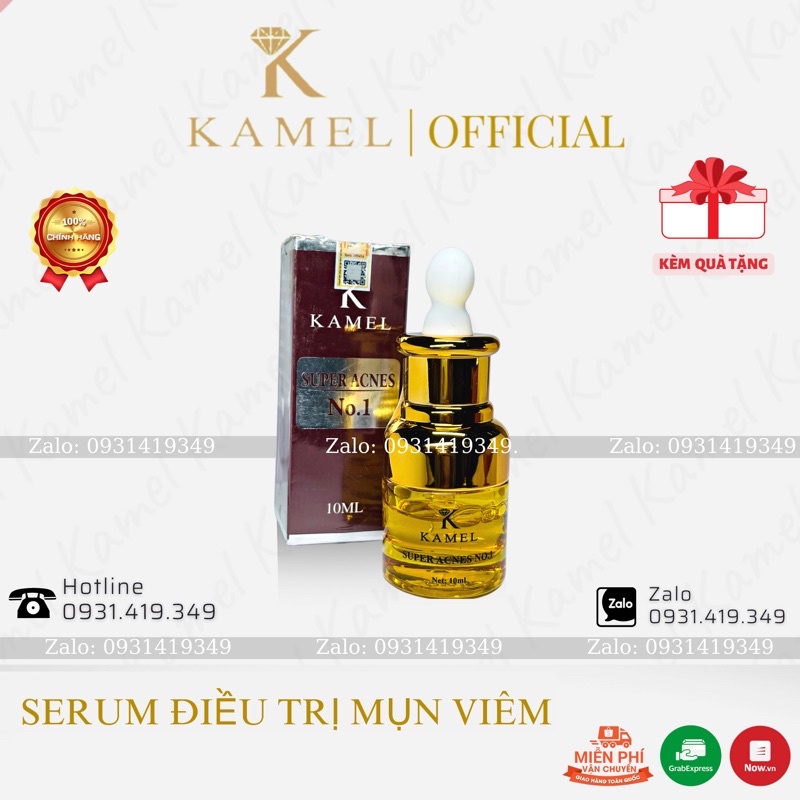 Serum Kiềm Dầu, Thu nhỏ lỗ chân lông, Mờ thâm, loại bỏ mụn viêm 10ml - Super Acnes No.1 Kamel (Karmel)
