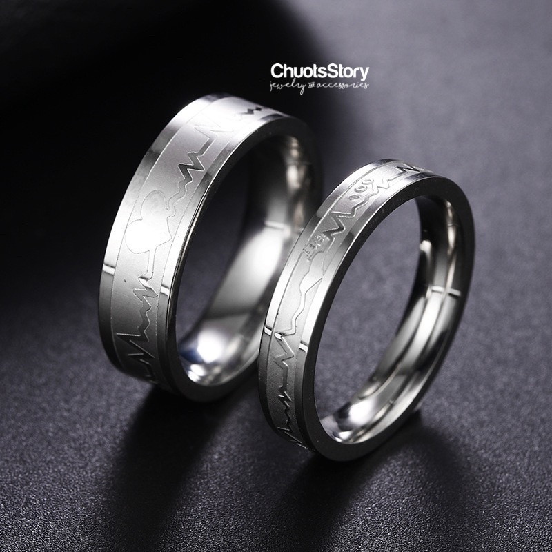 Nhẫn đôi thời trang không gỉ nhiều mẫu, nhẫn titan nam nữ unisex cá tính - ChuotsStory