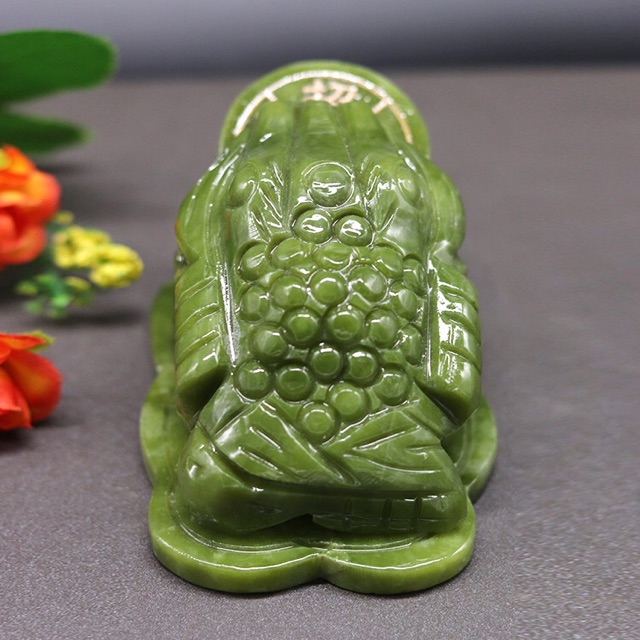Thiềm Thừ phong thuỷ đá xanh dày serpetine kiểm định 15cm 12cm 20cm