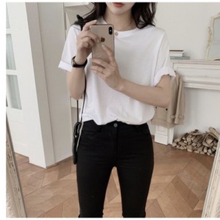 Set 2 Áo phông trơn hàn quốc chất cotton