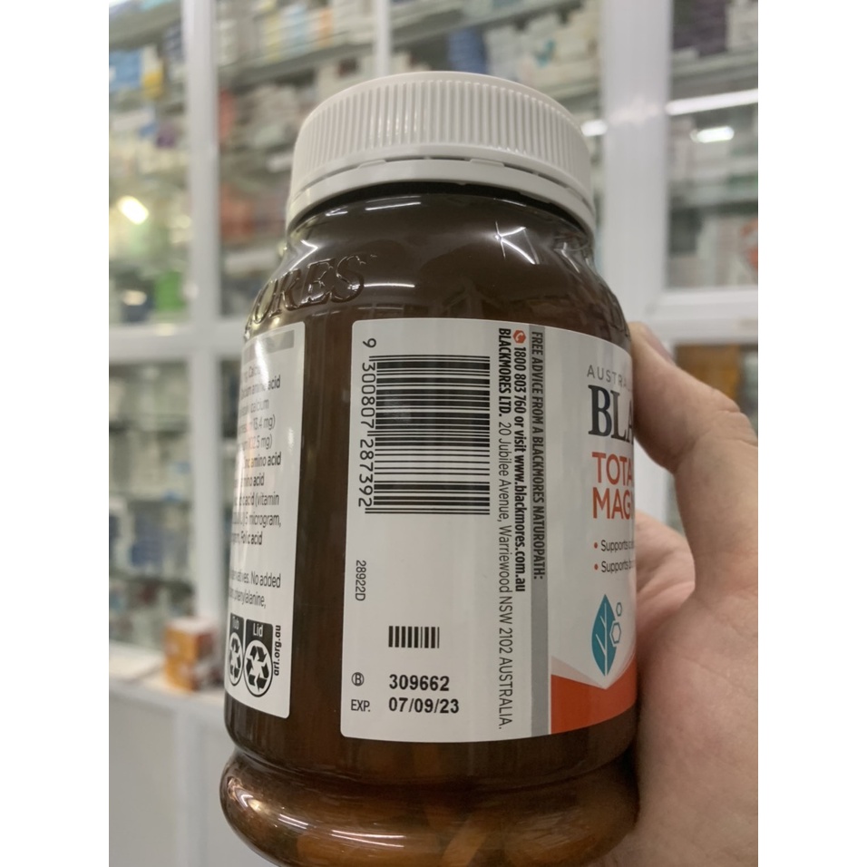 Blackmores Total Calcium Magnesium + D3 200 viên - Bổ sung canxi + Magie cho xương chắc khỏe , phát triển chiều cao