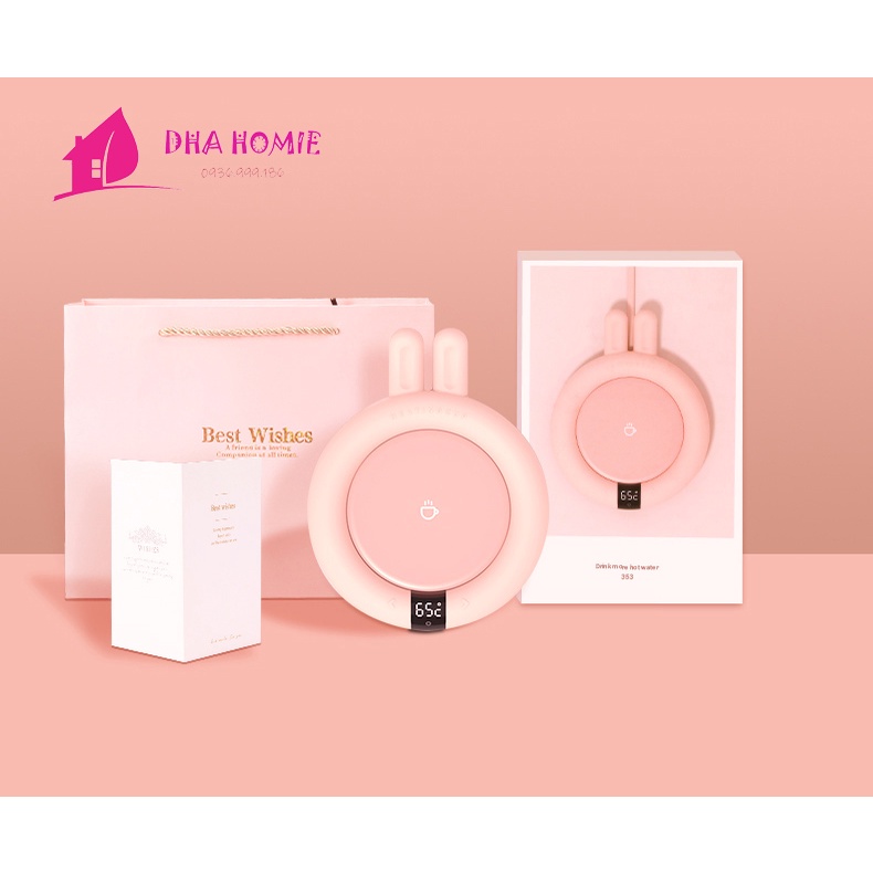 Đế Hâm Nóng Đồ Uống Cảm Ứng Thông Minh, Máy Làm Nóng Sữa Hiệu Quả Nhanh Chóng Dễ Dàng Mang Theo - DHA HOMIE