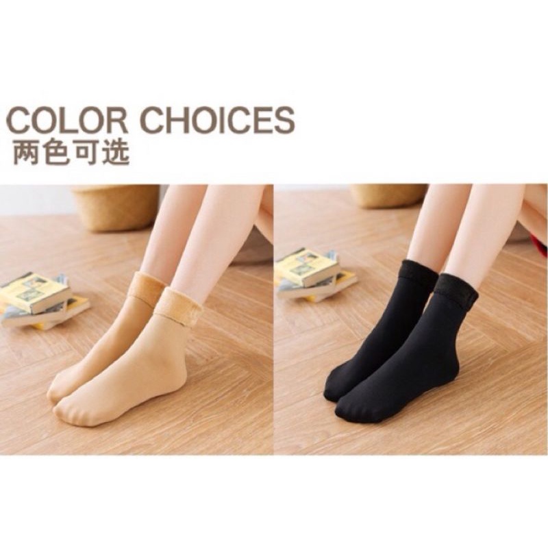 Tất lót lông giữ nhiệt siêu ấm và mềm đi êm chân (Hàng nhập)