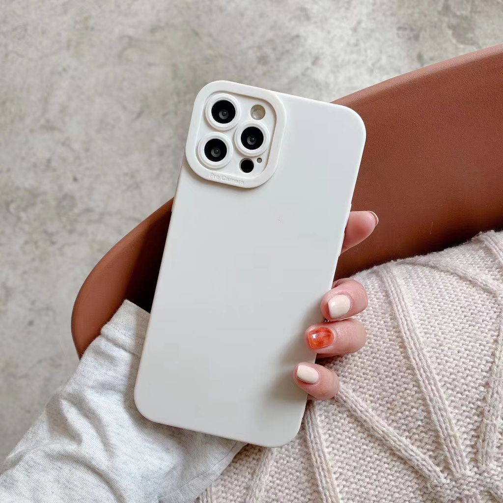 Ốp điện thoại silicon mềm có giá đỡ kim loại màu macaron cho Apple 13 Pro Max 11 12 Pro Max X XR XS Max 7 8 Plus
