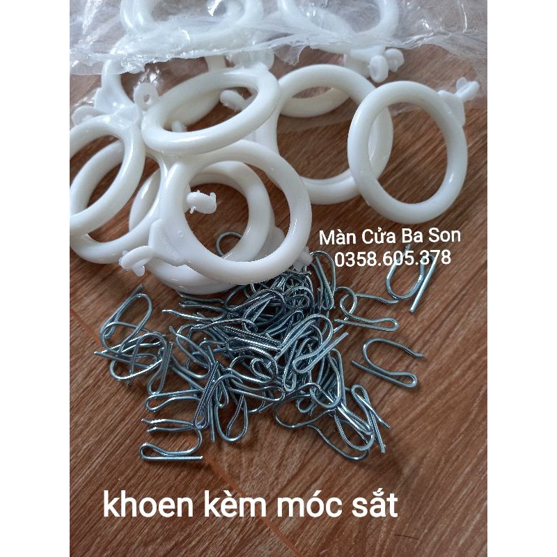 KHOEN TRÒN BALY NHỰA KÈM MÓC SẮT bịch 10 CÁI 15.000