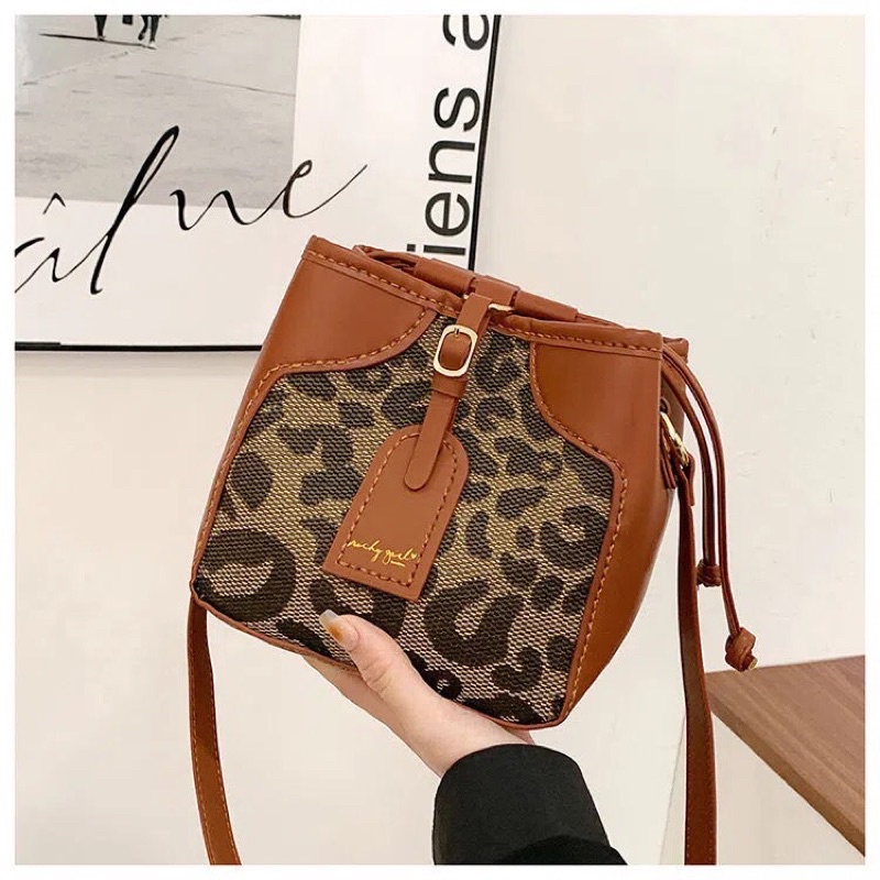 GRIZZ_G15/Túi Da In Vuông DIY Tự May Handmade