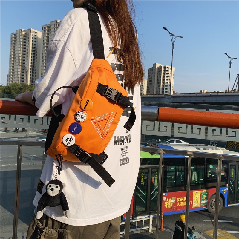 Túi Đeo Chéo Vai Bằng Nylon Sức Chứa Lớn Thời Trang Hàn Quốc Dành Cho Nam