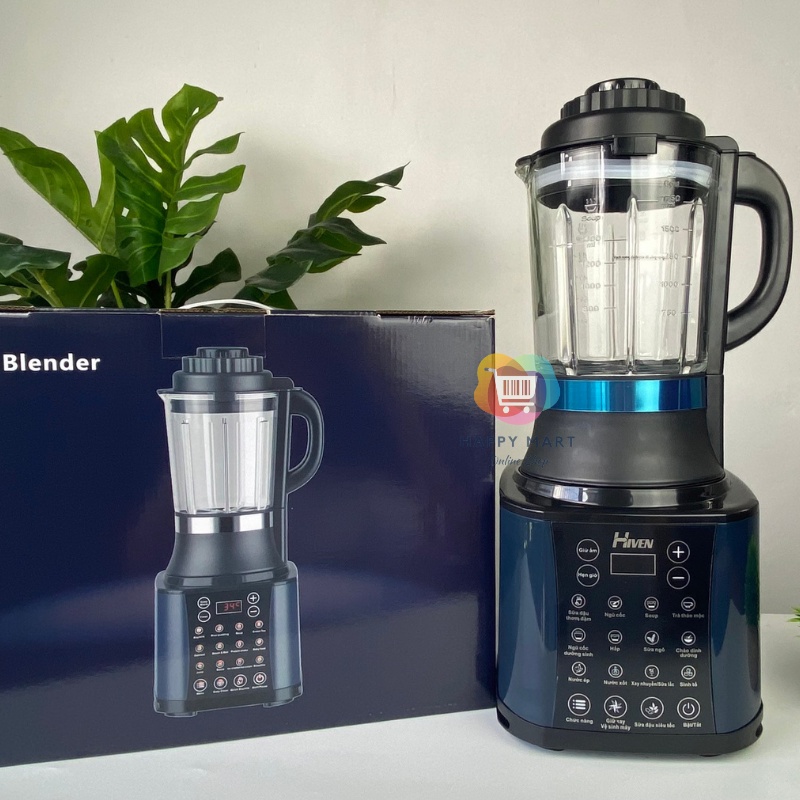 Máy làm sữa hạt xay nấu đa năng tiện lợi, Cam kết nhập khẩu chính hãng Hiven Bảo hành 1 năm