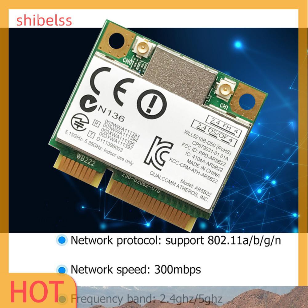 Usb Phát Wifi Không Dây Shibelsss 300mbps Mini Pci-E 2.4g / 5g Bluetooth 4.0 Thẻ | BigBuy360 - bigbuy360.vn