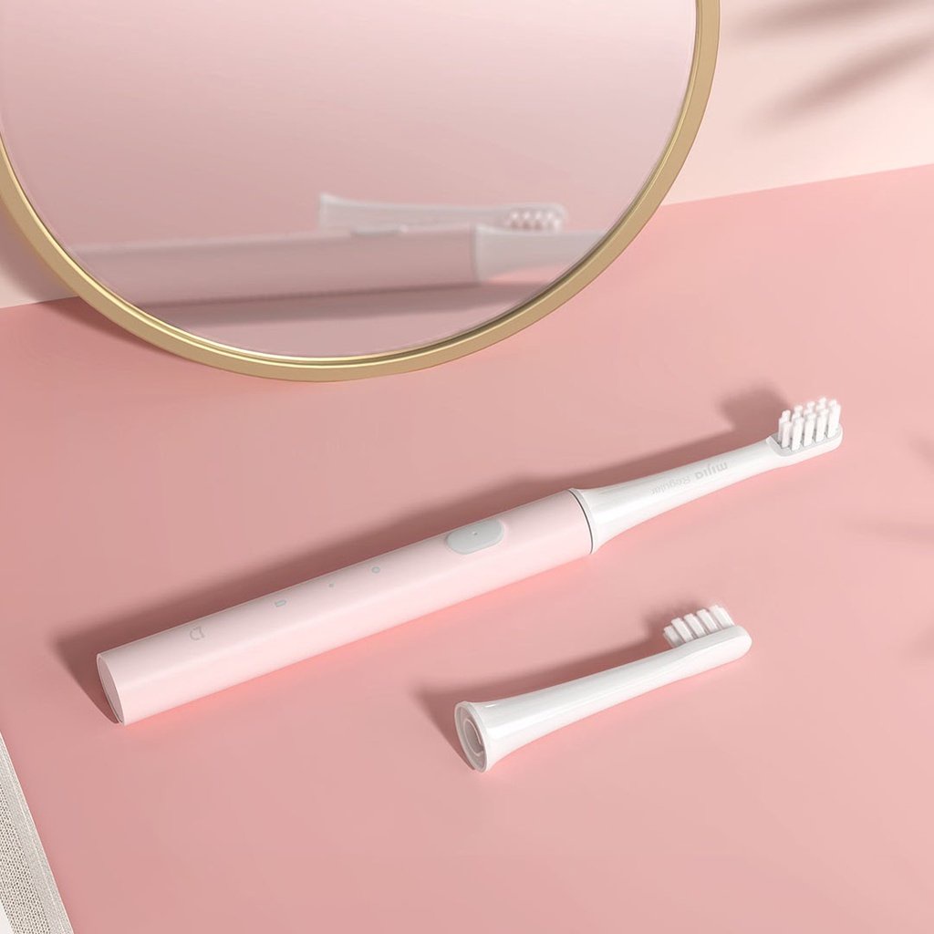 Bàn chải điện T100, T300 Xiaomi pin sạc kháng nước ipx7 bảo vệ nướu, nhẹ 46g