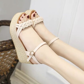 Sandal xuồng/ Giầy xuồng quai xoắn đế 7,5cm