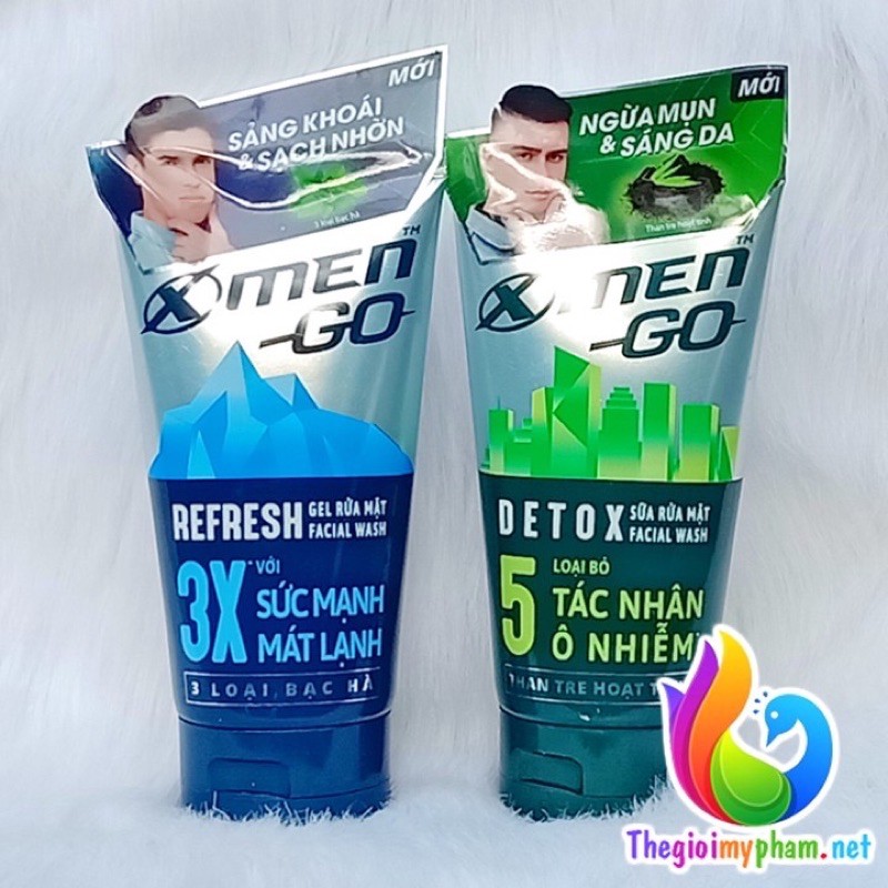 sữa rửa mặt thải độc xmen go 100g