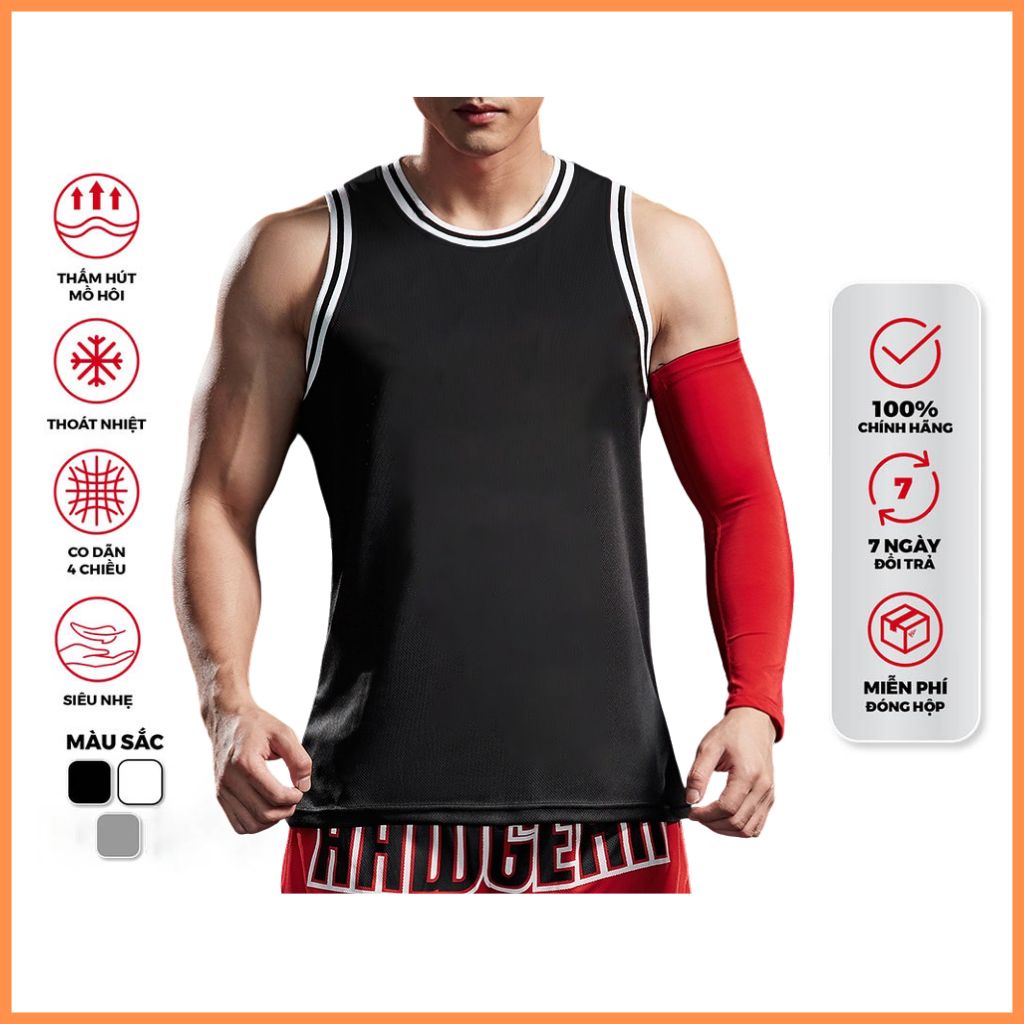 Áo Ba Lỗ Bóng Rổ Nam Thể Thao Thun Lạnh TANKTOP co dãn 4 chiều mềm mịn, thoải mái
