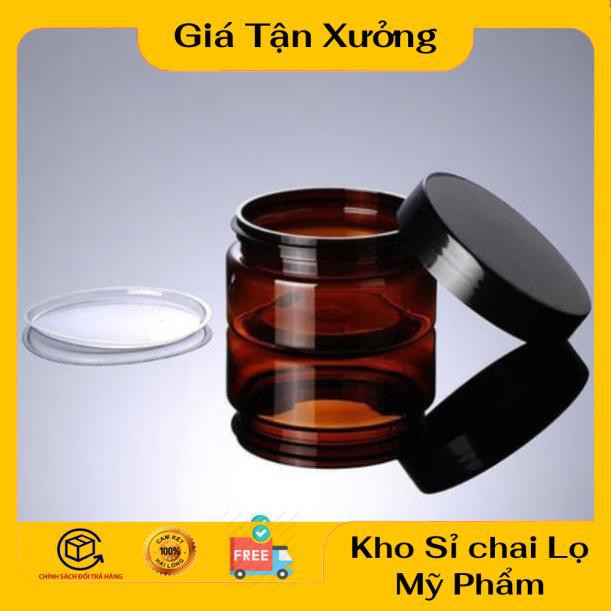 Hủ Đựng Kem ❤ TRÙM SỈ ❤ Hũ nhựa pet 100g chiết mỹ phẩm , phụ kiện du lịch