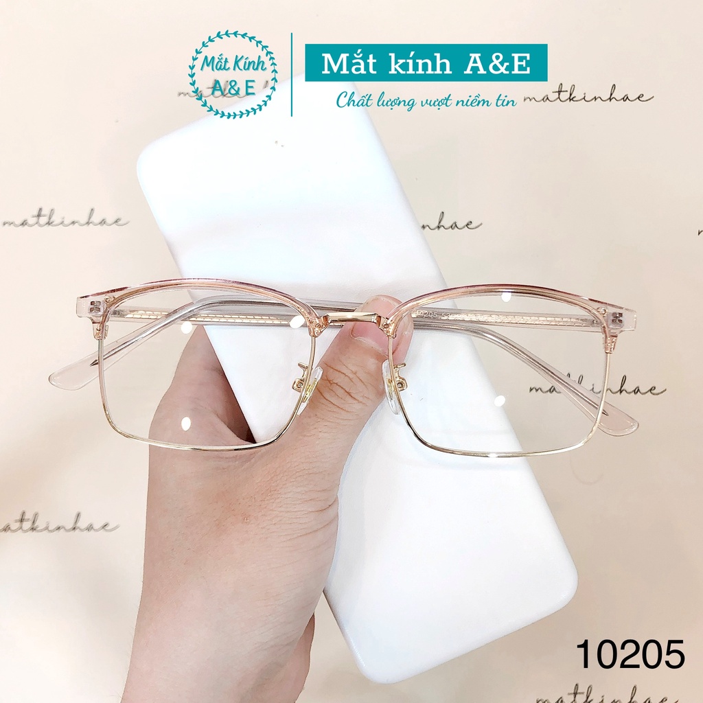 Gọng kính cận nam nữ AMIE Eyewear kính mắt vuông gọng nhựa kiểu dáng đơn giản thời trang 10205