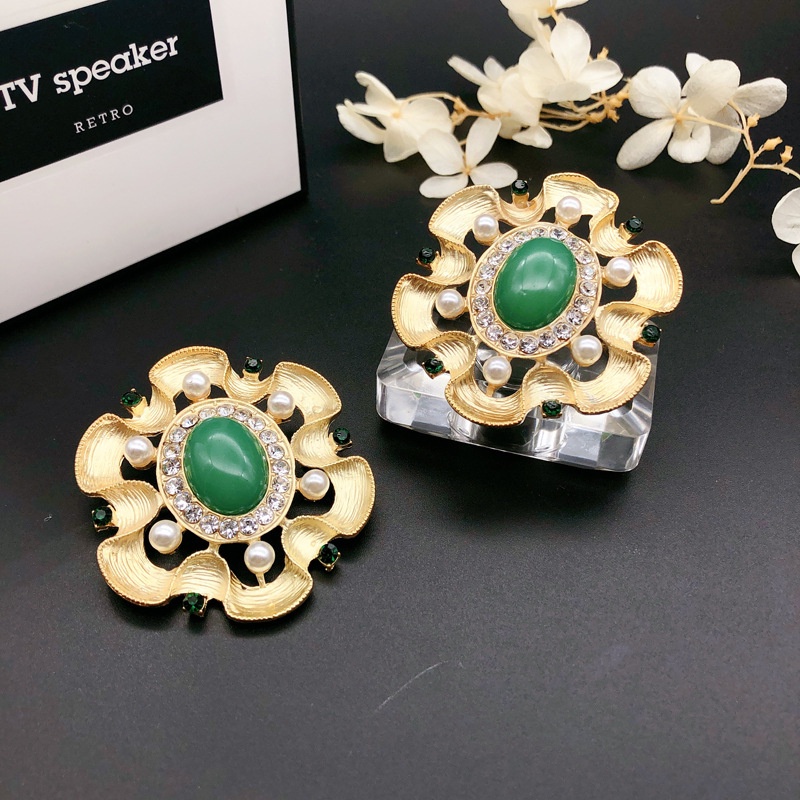 Trâm Cài Áo Đính Ngọc Trai Phong Cách Baroque Cổ Điển Thời Trang Tinh Tế