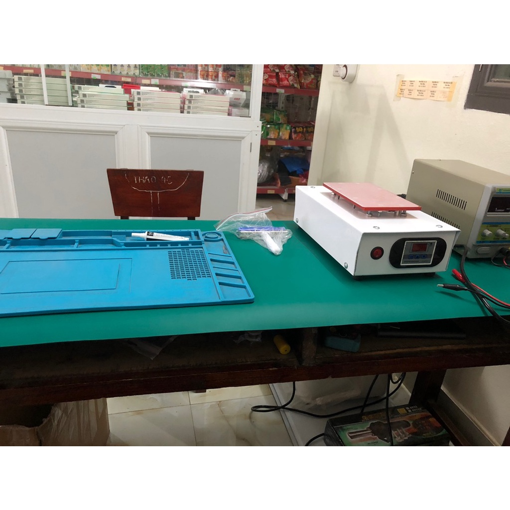 Thảm Cao Su Chống Tĩnh Điện ESD Màu Xanh KT 120x60 Dày 2.0mm