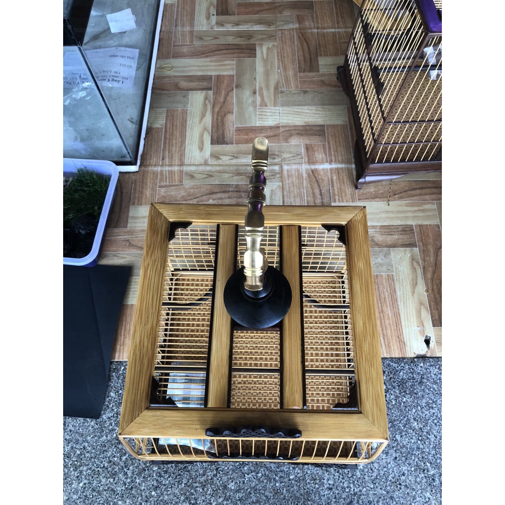 Lồng Vuông Thái Tre Pha Gỗ